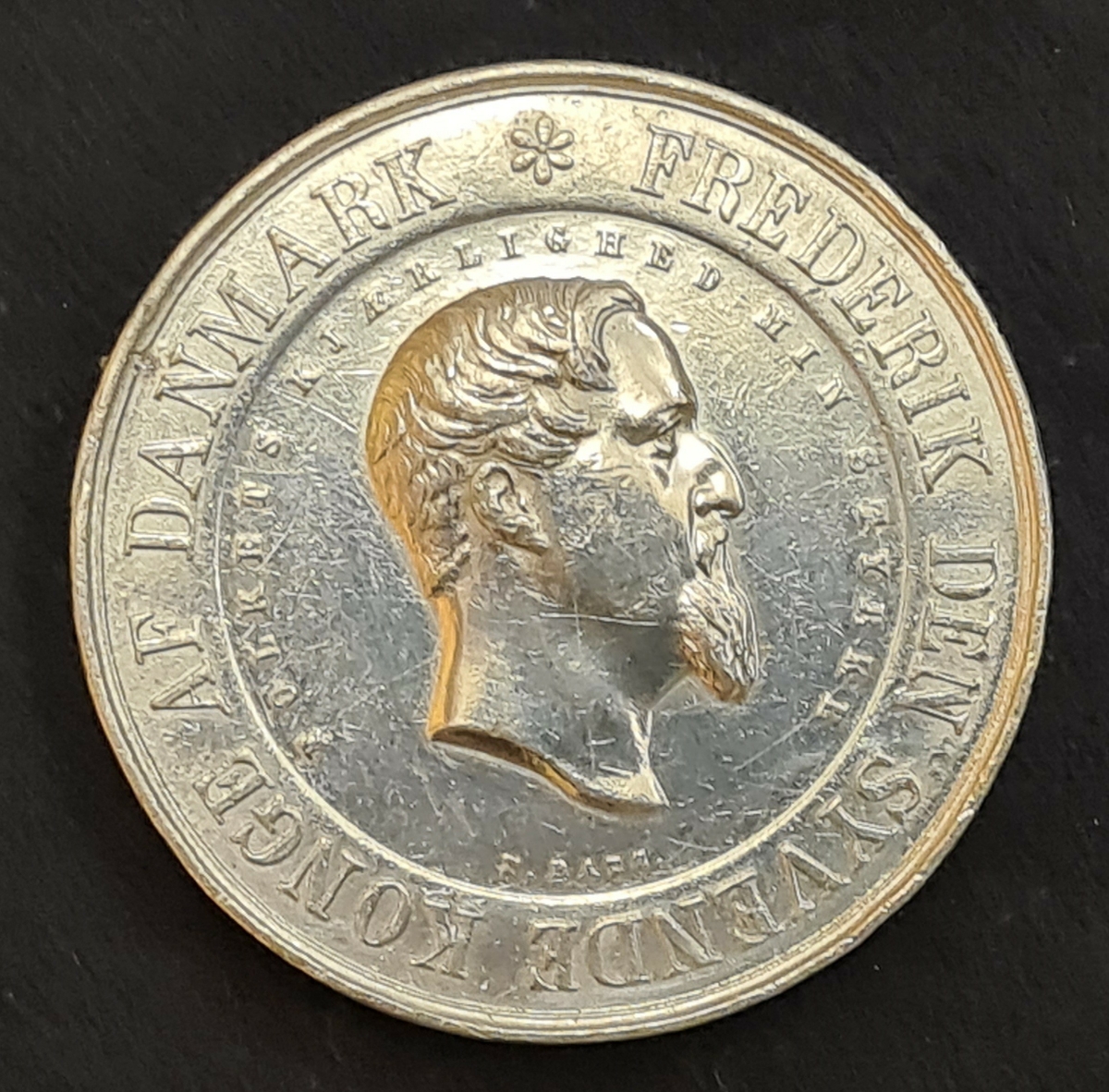 Medalj från Industriutställningen i Köpenhamn 1852.