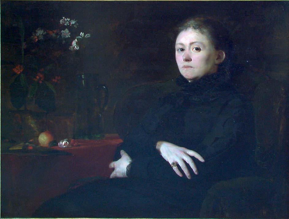 Malerinnen Harriet Backer [Maleri]