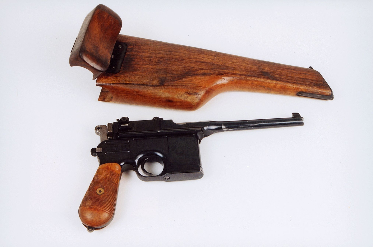 postmuseet, gjenstander, våpen, pistol, Mauser C96