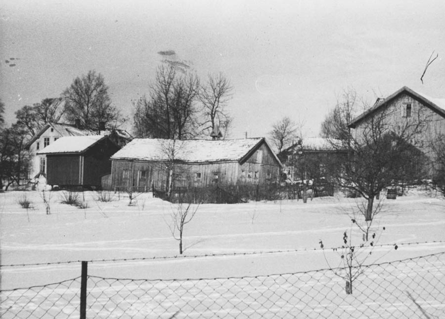 Bilde fra gården Sander Vestre som ble revet i 1950