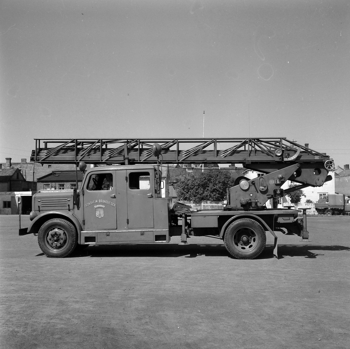 Klöckner brannbil ved Lademoen brannstasjon