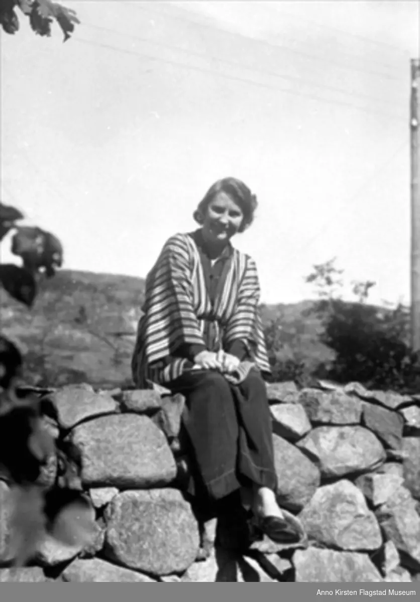 Kirsten Flagstad i Strømstad, Sverige sommeren 1936. Kirsten Flagstad at Strømstad, Sverige summer 1936. 