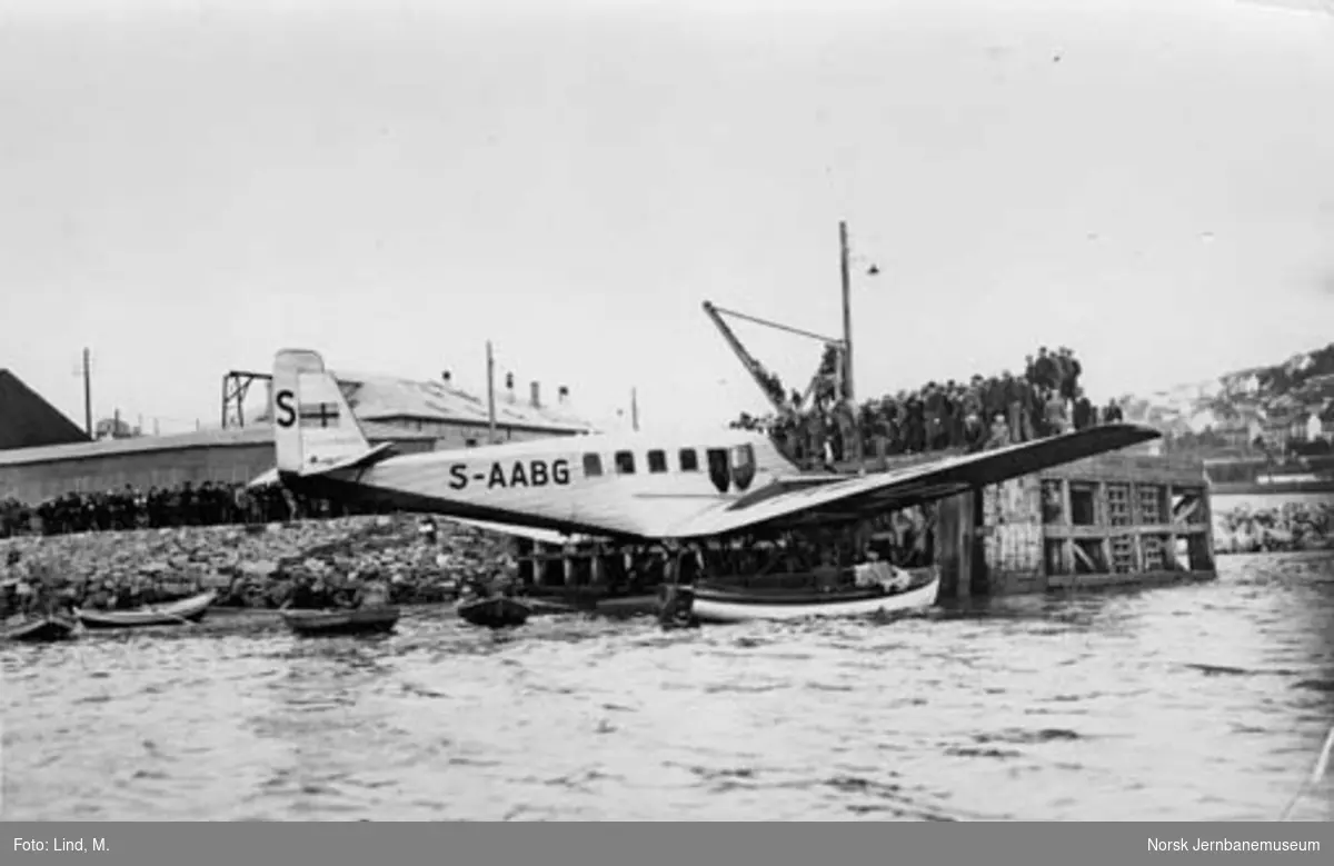 Svensk sjøfly Junkers G24 S-AABG i Narvik