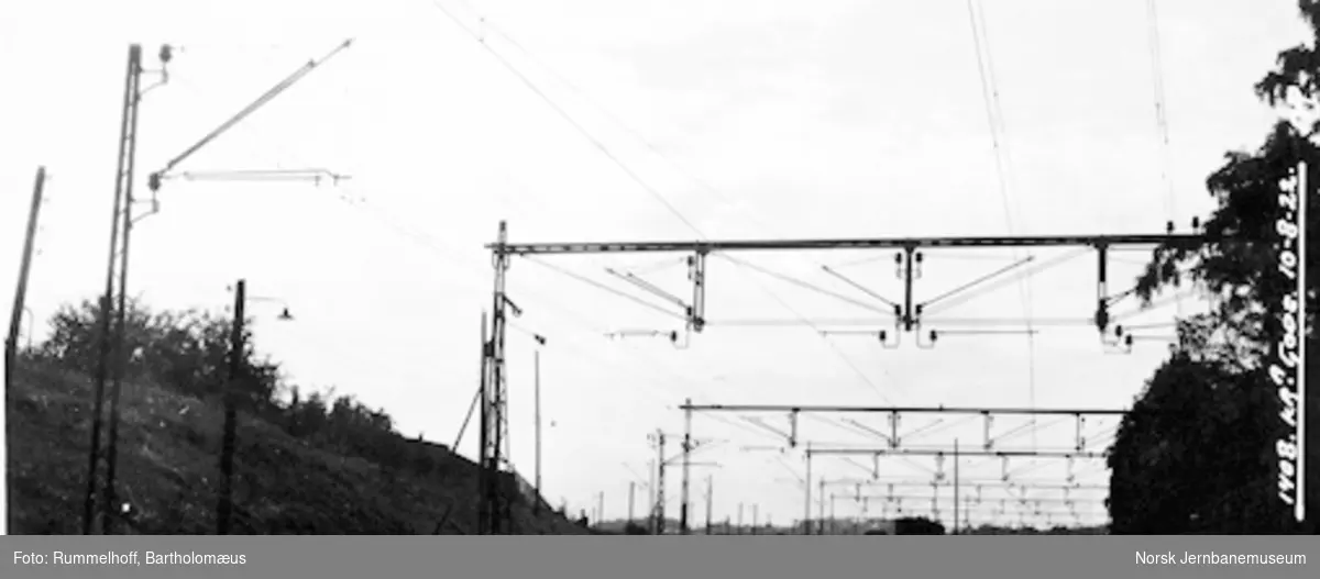Drammenbanens elektrifisering : kontaktledningsanlegget på Filipstad
