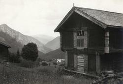 Loft, Vesterdal, Kviteseid, Telemark.  Fotografert 1917.