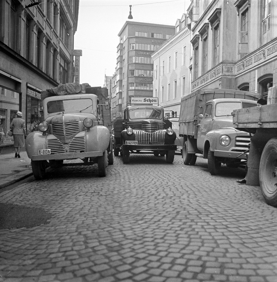 Serie. Trafikk i Oslo og omegn. Fotografert 1958-61.