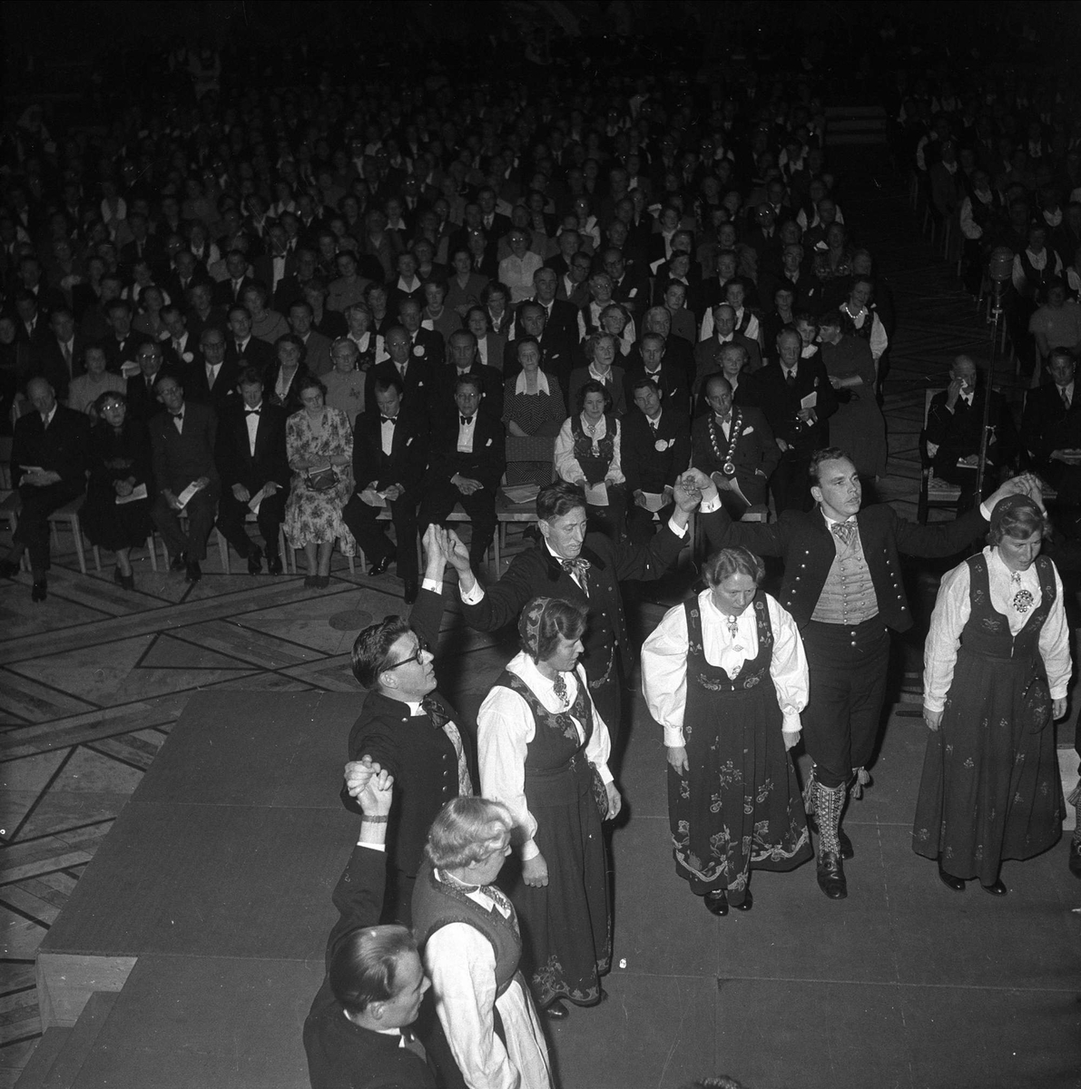 Innflytternes dag og fest i Rådhuset, Oslo. September 1952.