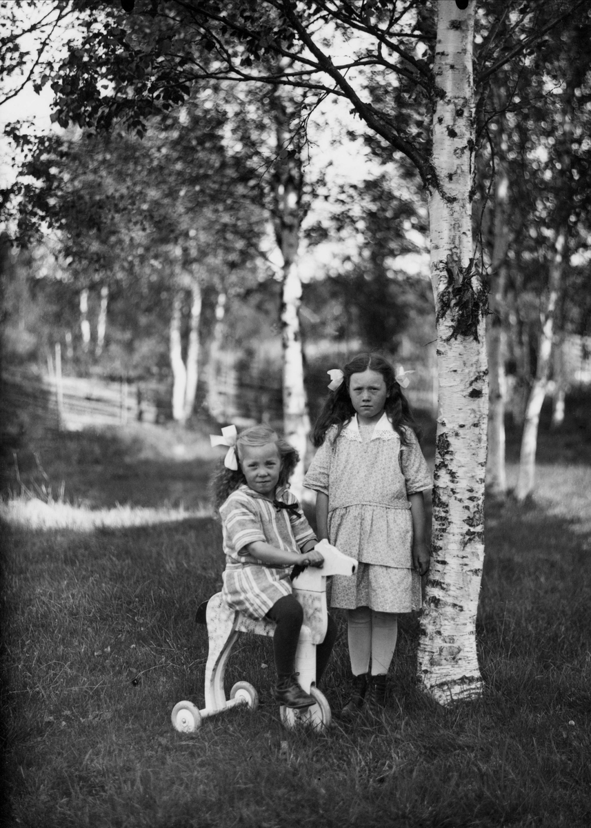 Helny Ljungberg och Karin Magnusson. Lima socken, Dalarna