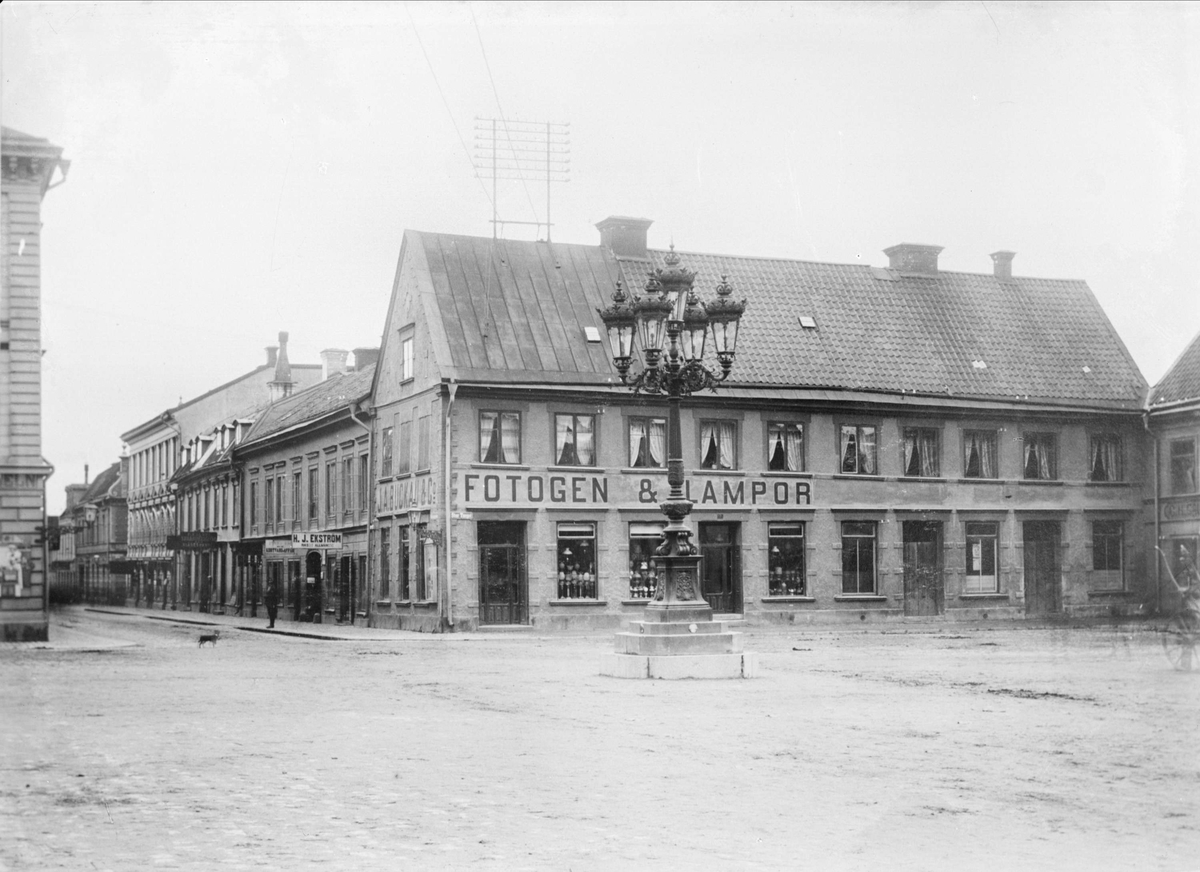 Billbergska huset vid Stor Torget, Uppsala 1901 - 1902