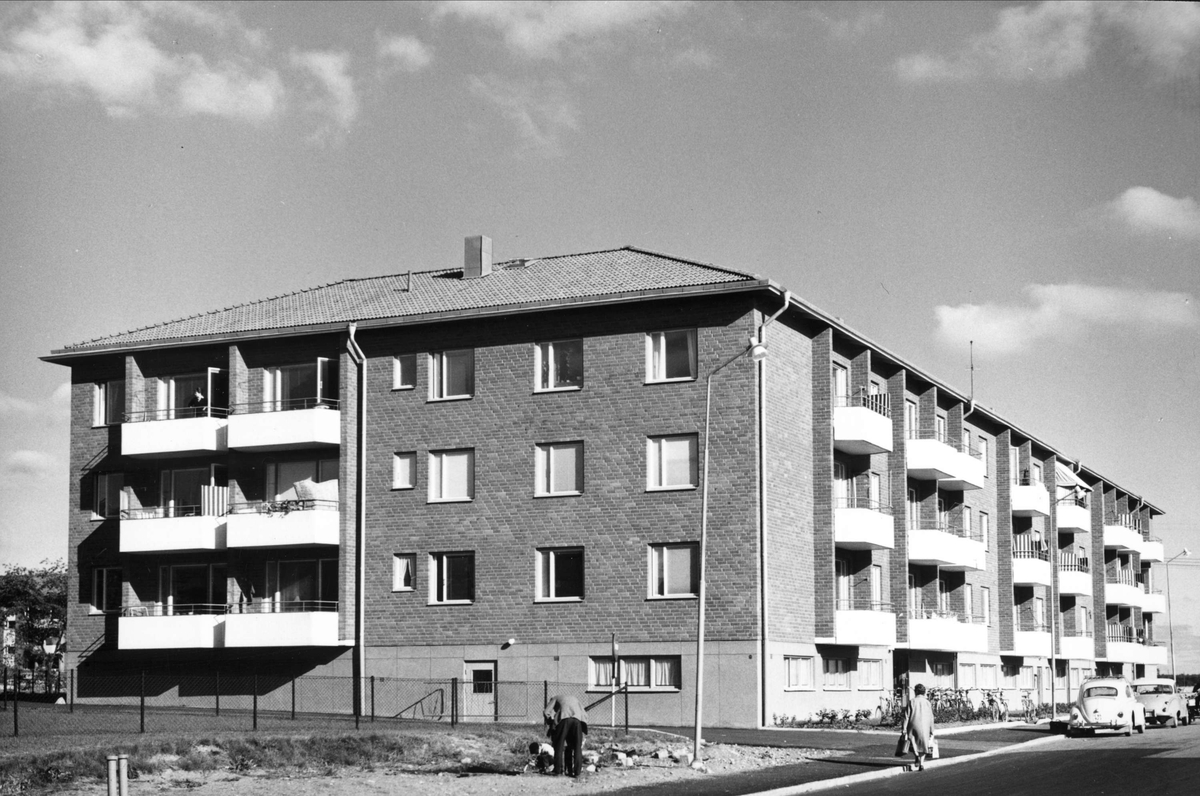 Flerbostadshus på Källparksgatan, kvarteret Gradskivan, stadsdelen Sala backe, Uppsala