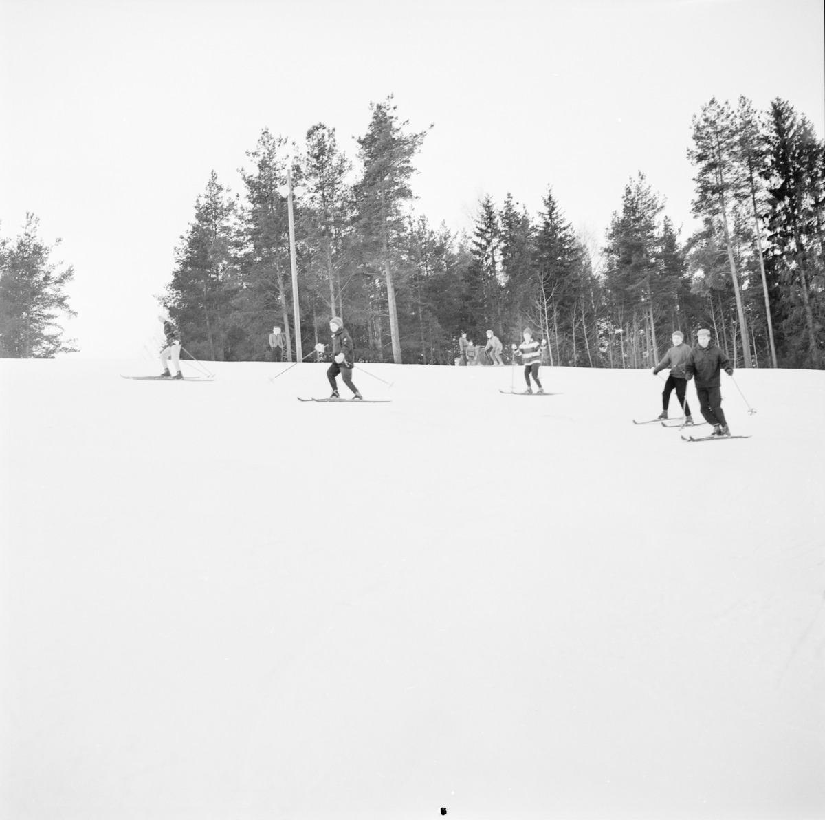 Vintersport i Sunnersta, Uppsala januari 1962