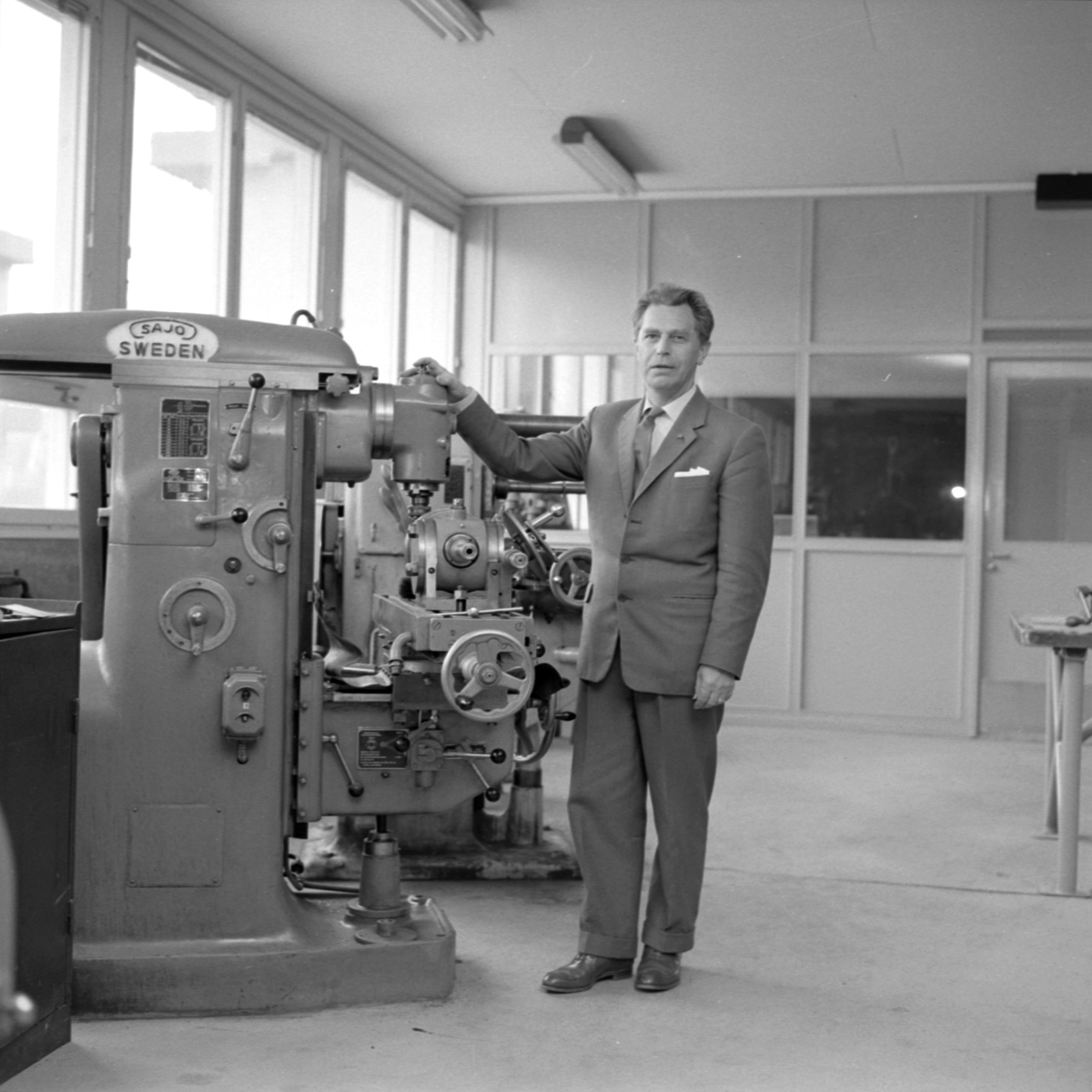 Rektor Einar Lunell, Tekniska gymnasiet, Uppsala maj 1960