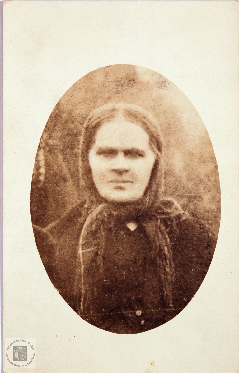 Portrett av Inger Maria Viblemo. Konsmo Audnedal.