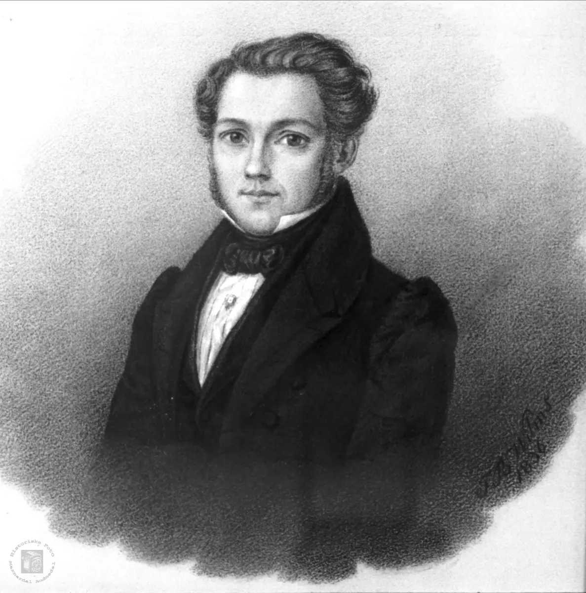 Portrett av kjøpmann Hans Conrad Lautrup.