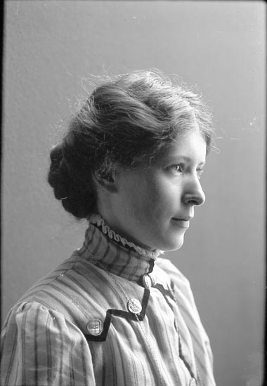Fotograf Selma Sahlberg, självporträtt 1909