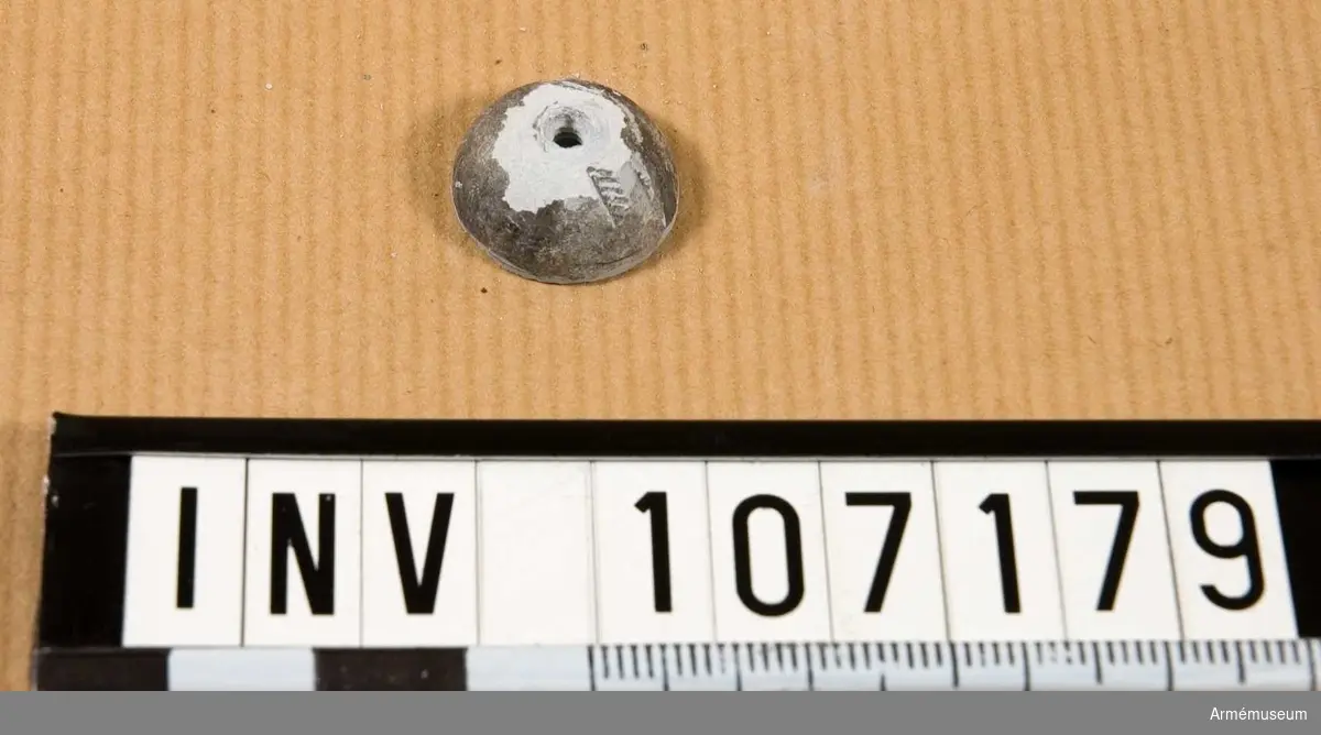 Kula, 18,5 mm till gevär m/1815-20, halv.
