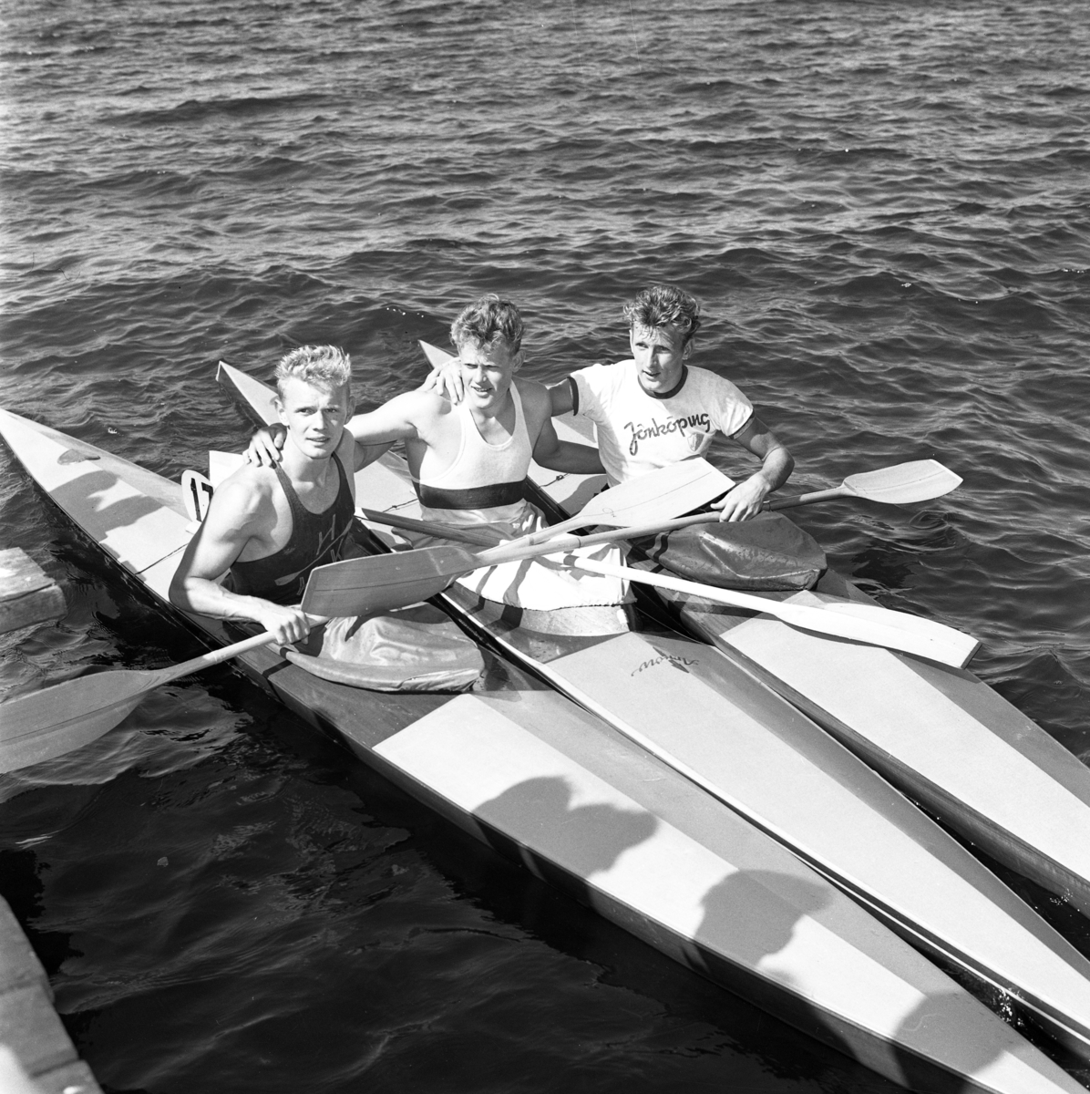 Junior-SM i kanot i Huskvarna den 5 augusti 1957.