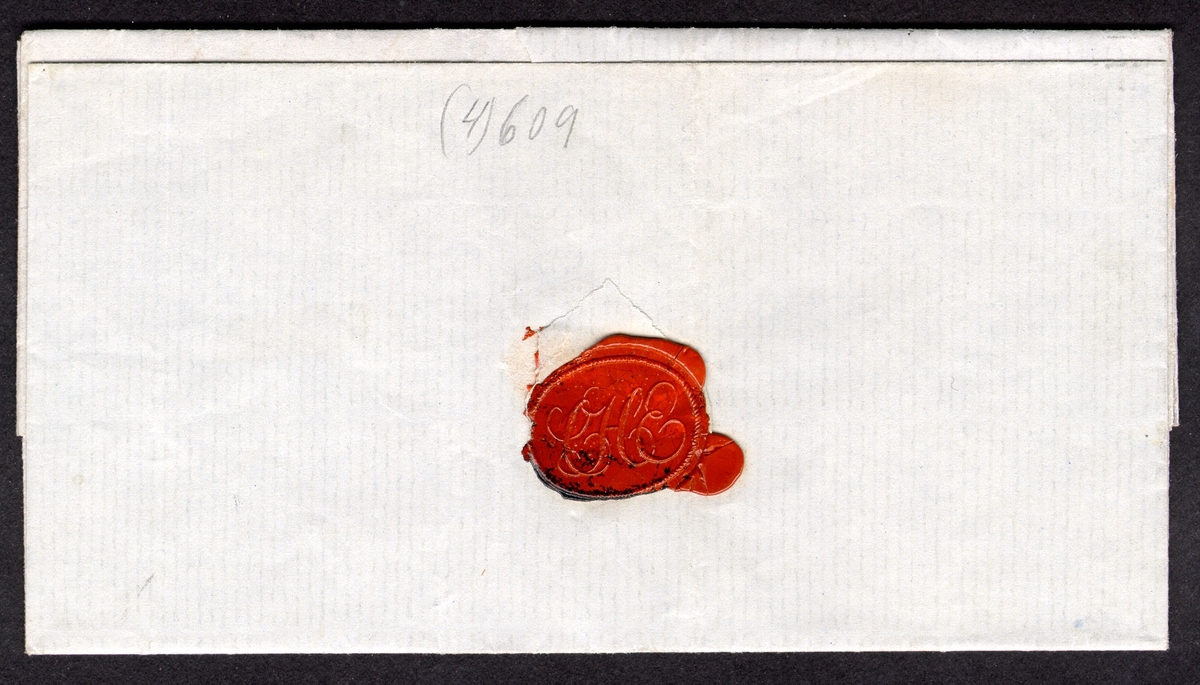 Frankerat brev, inrikes avsänt från Nyland i Ångermanland 22 november 1855 till Stockholm. Frankerat med 4 Skilling Banco.

Stämpeltyp: Normalstämpel 7