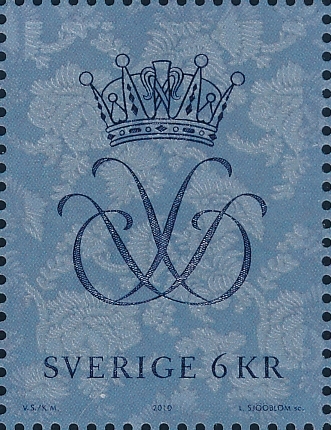 Kungligt monogram för Kronprinsessan Victoria och Prins Daniel.