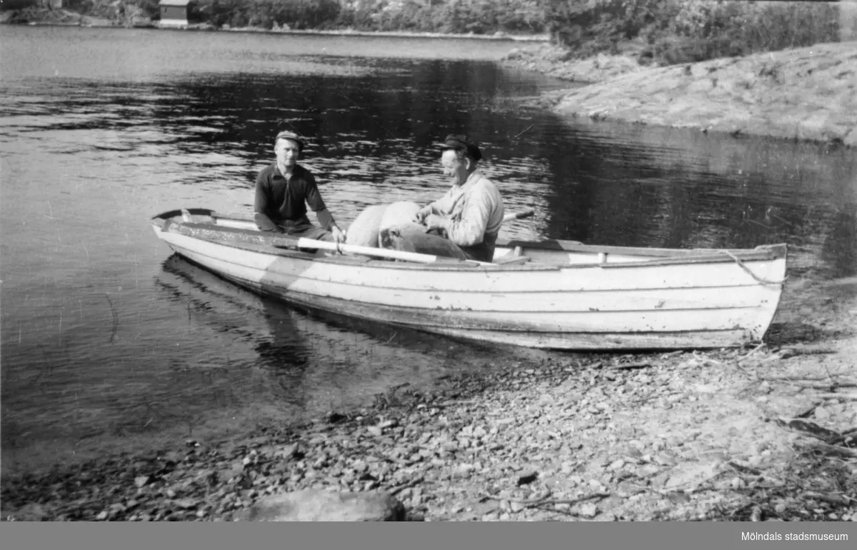 Arvid och Albert har varit på Nordsjön, 1950.