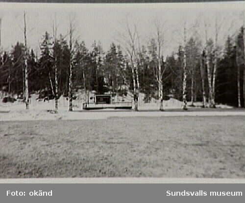 Dansbanan vid Sidsjöns sjukhus som anlades redan 1940.