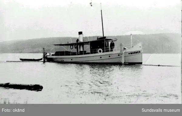 Ångbåten "Marmen" på Ljungan