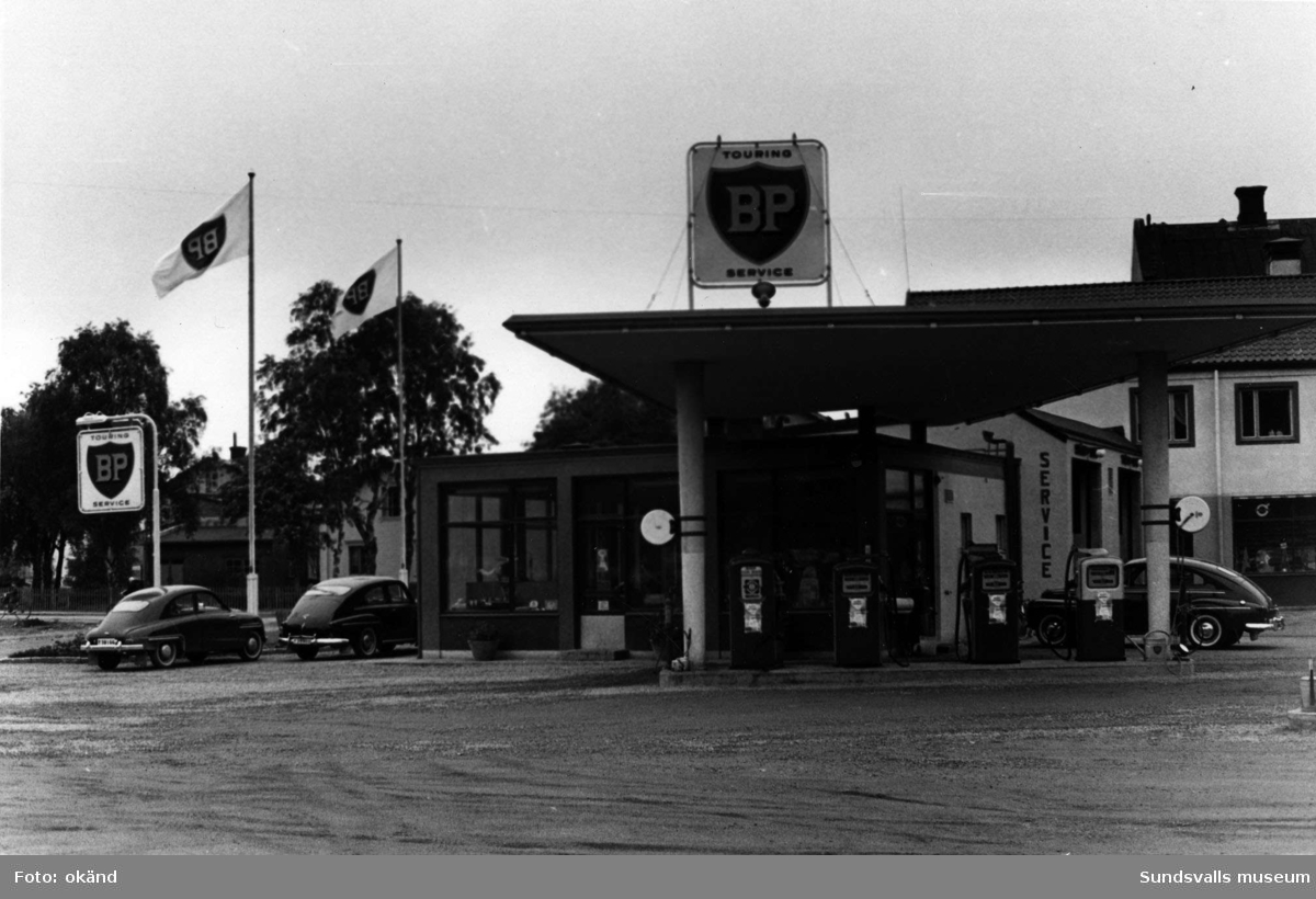 BP-stationen Härnösand. Köpman: Henning Engström.