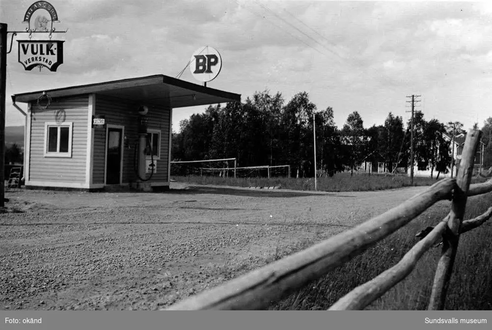 BP-stationen Ullånger. 