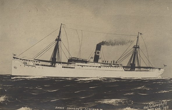 Lastångfartyget ANNIE JOHNSON av Stockholm.