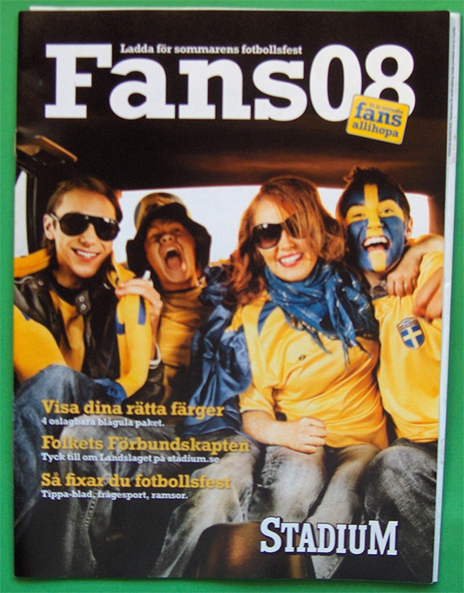 Hefte produsert for svenske supportere til Fotball-EM 2008 i Sveits-Østerrike.