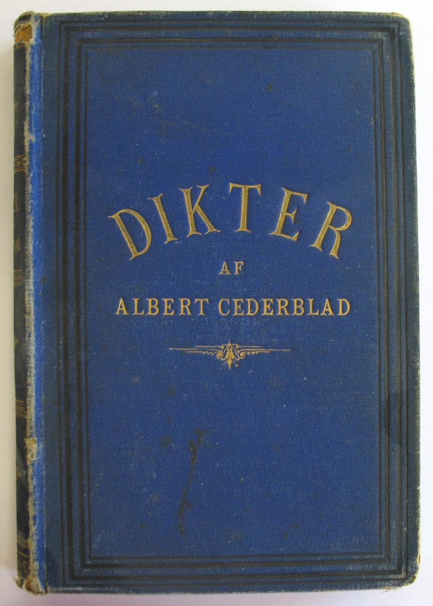 Bok: Dikter af Albert Cederblad. Stockholm, 1878.