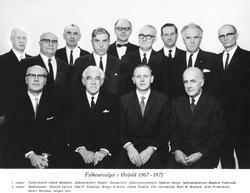 Fylkesutvalget i Østfold 1967-1971.

1. rekke fra venstre: 
