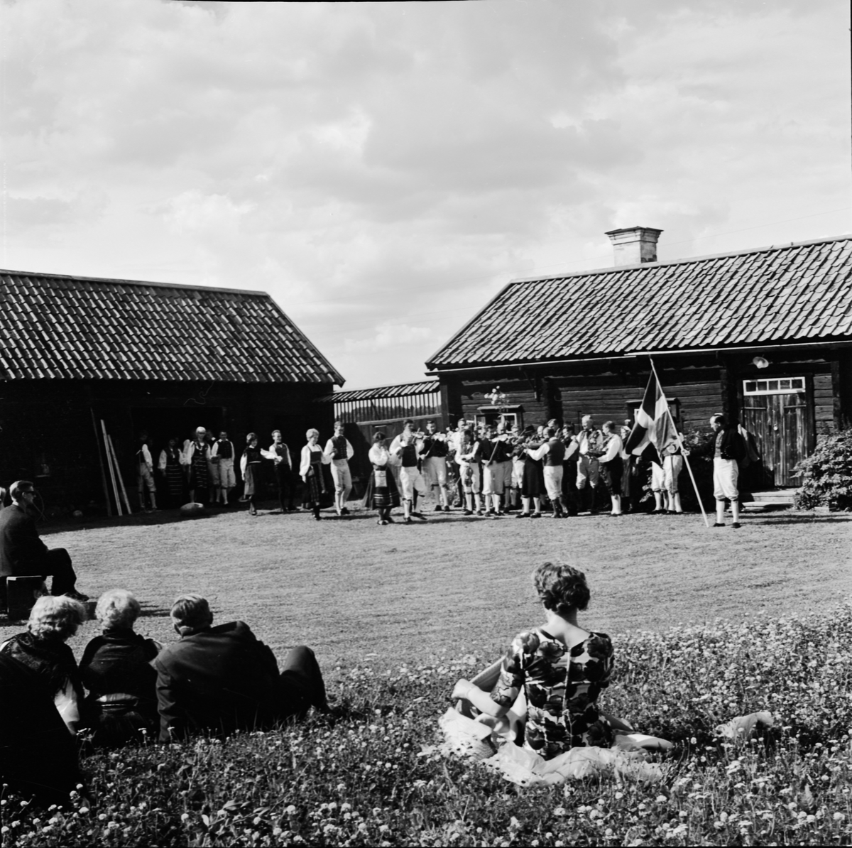 Hembygdens dag, Disagården, Gamla Uppsala, augusti 1963