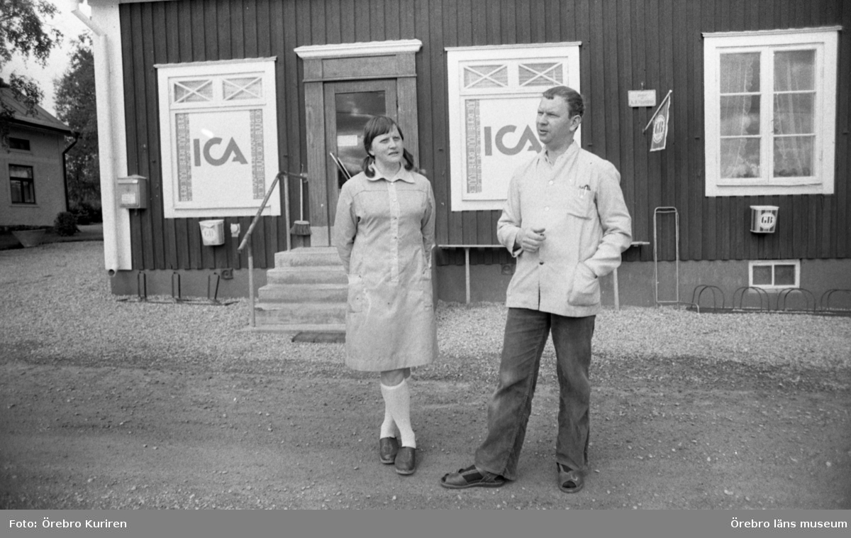 Spannarboda 6 augusti 1974.
Ica-butiken.