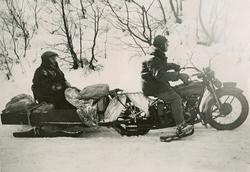 Harley Davidson på postrute Oppdal - Sunndalsøra i 1929