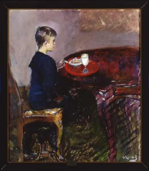 "Frokost" malt av Christian Krohg