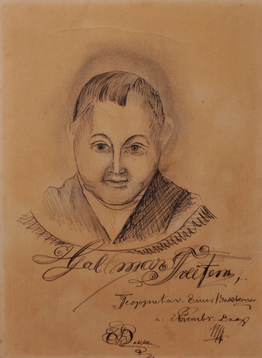 Portrett av Hjalmar Tveiten.