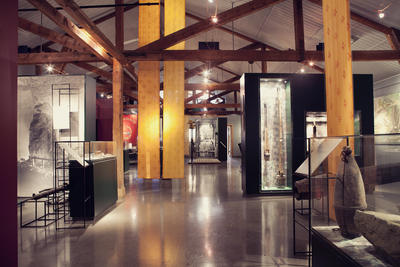 På Informasjonssenteret er Bergverksutstillingen en del av de faste utstillingene på Orkla Industrimuseum.. Foto/Photo