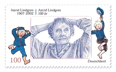 Porträtt av Astrid Lindgren