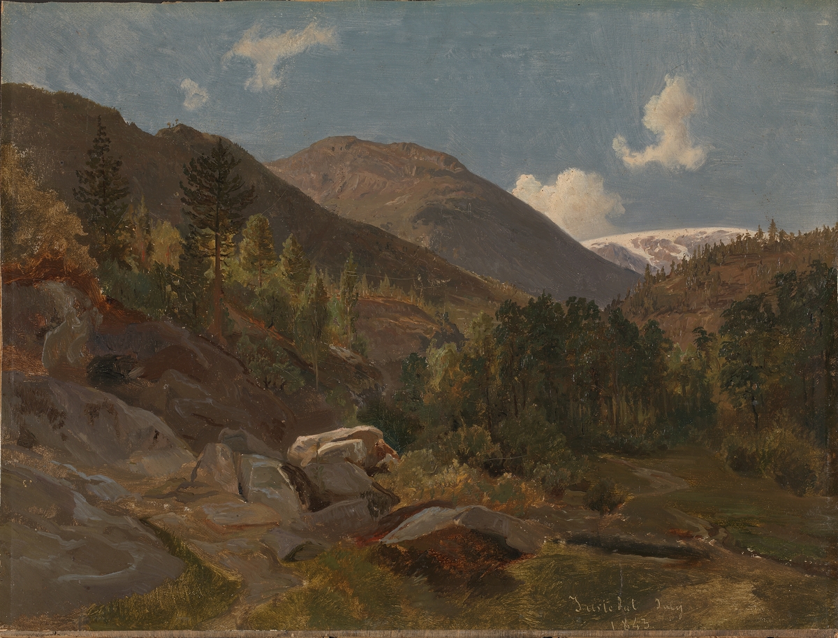 Norsk landskap [Maleri]