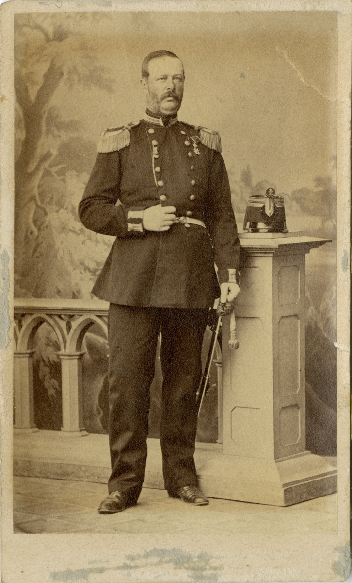 Porträtt av Axel Christer Gregerson Leijonhufvud, överste vid Hälsinge regemente I 14.