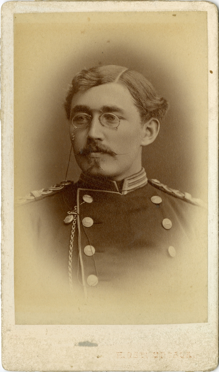 Porträtt av Axel Lagerholm, kapten vid Hälsinge regemente I 14.