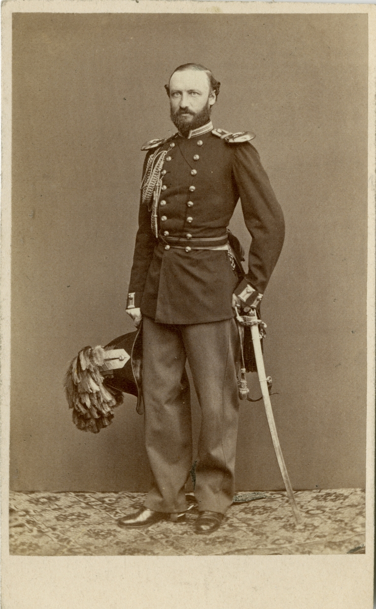 Porträtt av greve Claes Gustaf Ernst Mörner af Morlanda, officer vid Kronobergs regemente I 11.