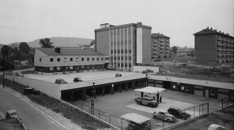 Bilde av bygningen som er tilknyttet Åsen sentral