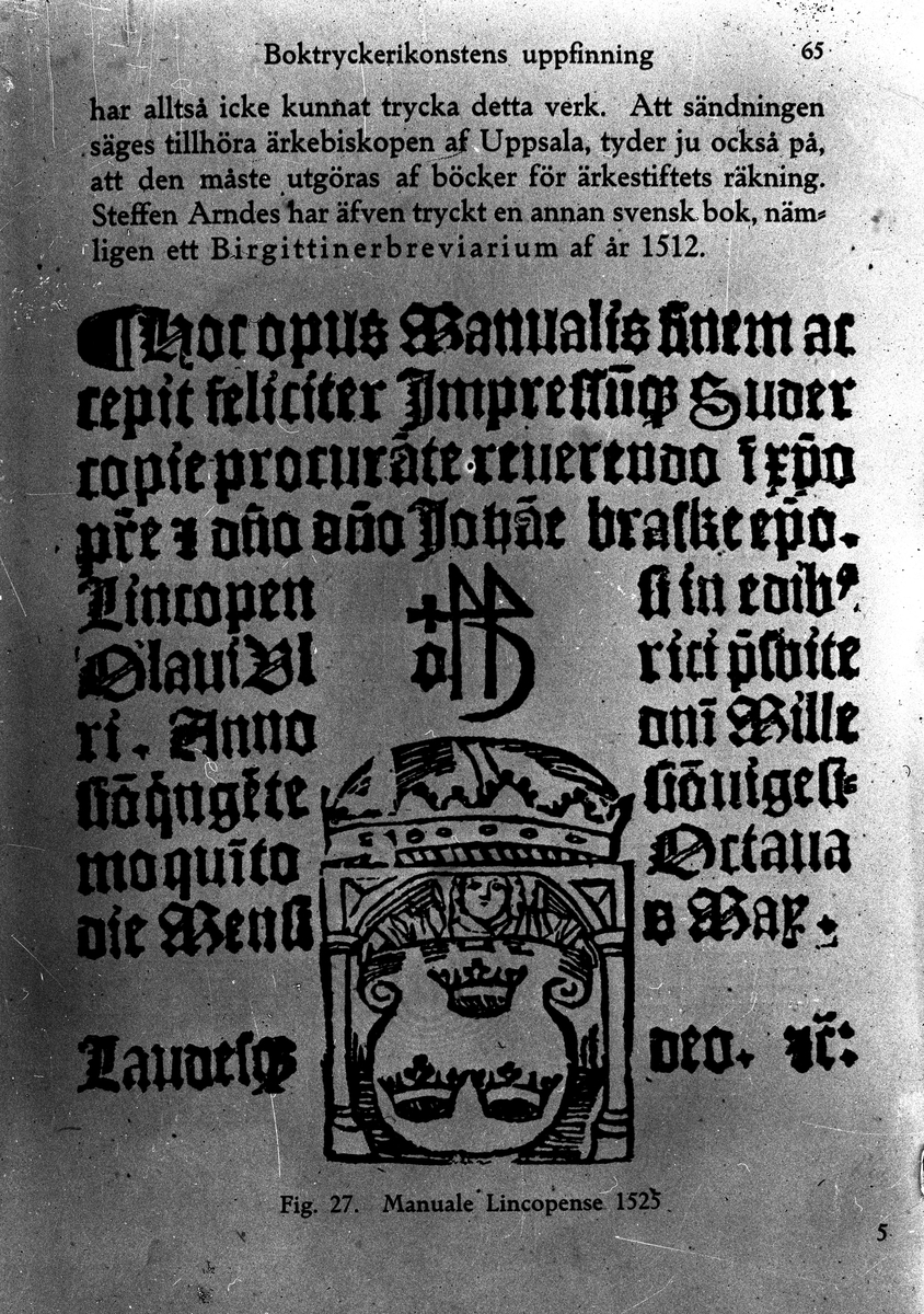 Manuale Lincopense 1525.
Fotograf KJ Österberg.