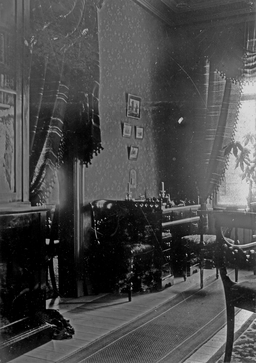 Farfar Johns rum som ungkarl år 1895. Fotograf Alfred Bergendahl. Givare H Bergendahl.