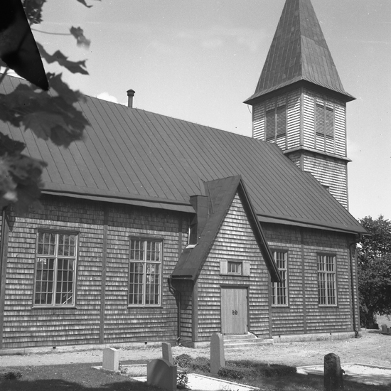 Aneboda kyrka, 1953.