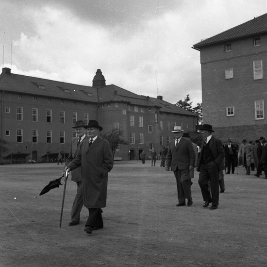 Kronobergs regemente I 11. Regementets dag omkring 1960.