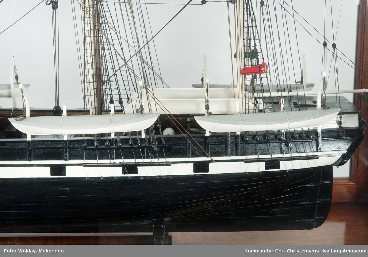 Modell av fartøy, fullriggeren "Alice Mandell" av New Bedford


