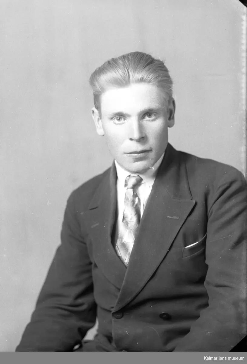 Porträtt av Gerhard Johansson ifrån Jakobsborg.